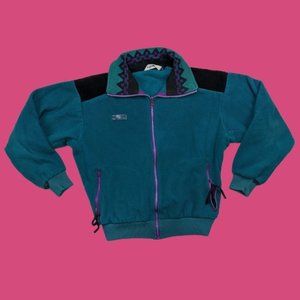Vintage Columbia Fleece zip up Jacket
Aztec patter